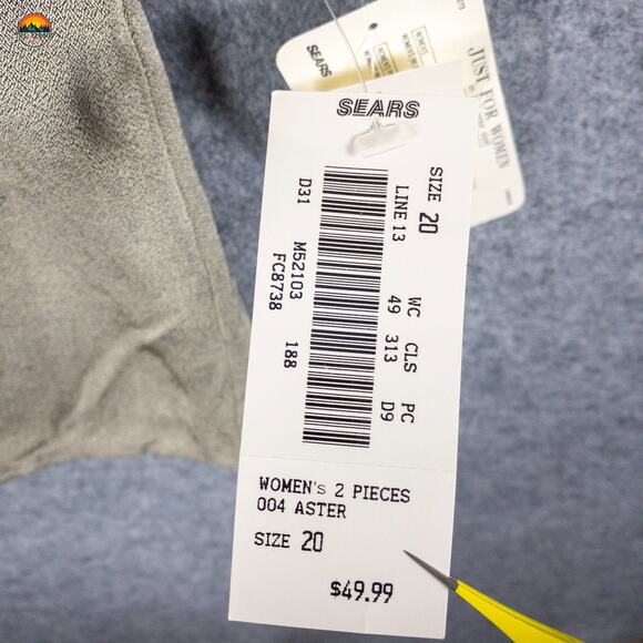 NWT Tori Alexander Button Front Jacket With Skirt Gray 3/4 Sleeve Women's 20W - Picture 15 of 16